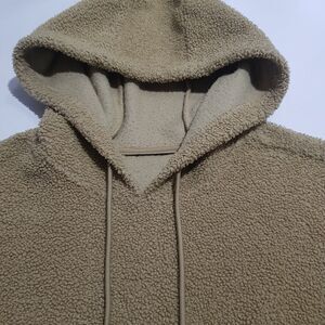 Unbranded Beige/Tan Sherpa Hoodie Womens Size Medium